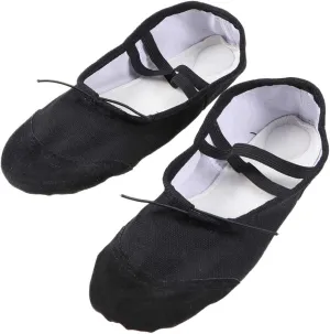 1 Pair Dancing Shoes Flat Ballet Shoes Soft Sole Slippers for Women Dancewear Shoes Toddler Dance Shoes Girls Tap Shoes Sole Ballet Shoes Pocket Women's Yoga Shoes Black