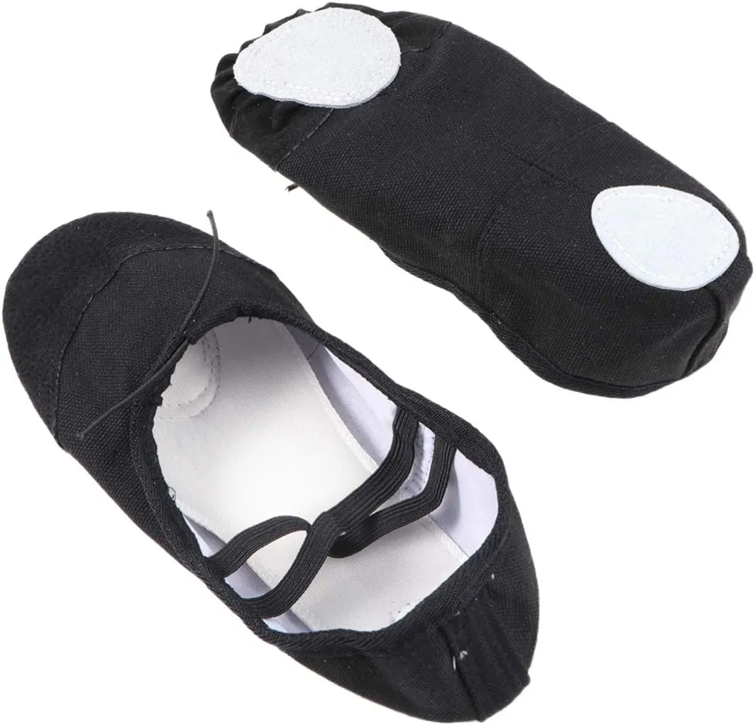 1 Pair Dancing Shoes Flat Ballet Shoes Soft Sole Slippers for Women Dancewear Shoes Toddler Dance Shoes Girls Tap Shoes Sole Ballet Shoes Pocket Women's Yoga Shoes Black