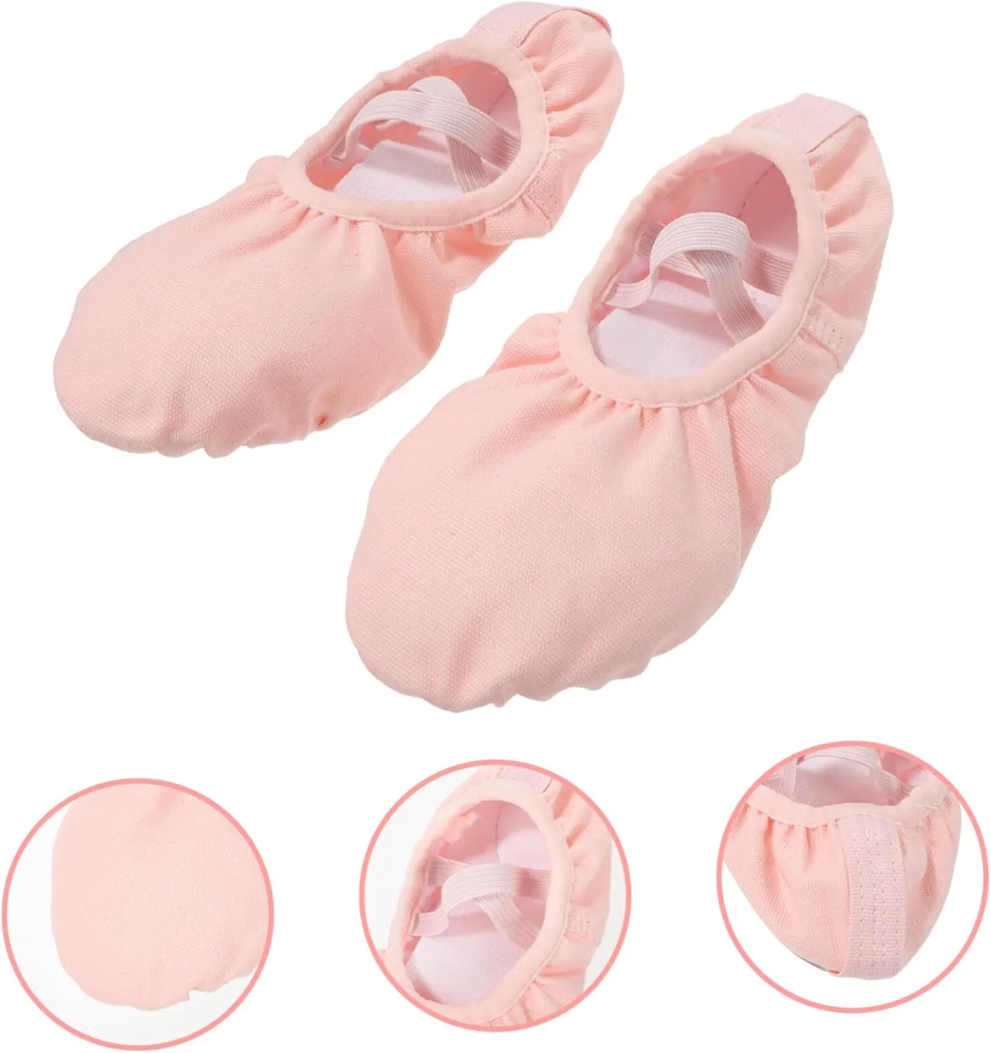 1 Pair Girls Toddler Ballet Shoes Non Yoga Dance Shoes Canvas Ballet Practice Shoes for Girls Ballet Shoes for Girls Toddler Comfortable and Breathable