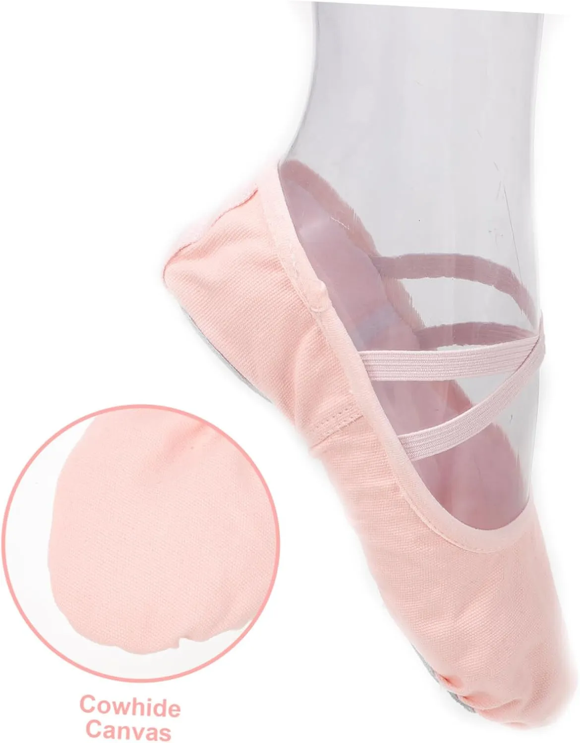 1 Pair Girls Toddler Ballet Shoes Non Yoga Dance Shoes Canvas Ballet Practice Shoes for Girls Ballet Shoes for Girls Toddler Comfortable and Breathable