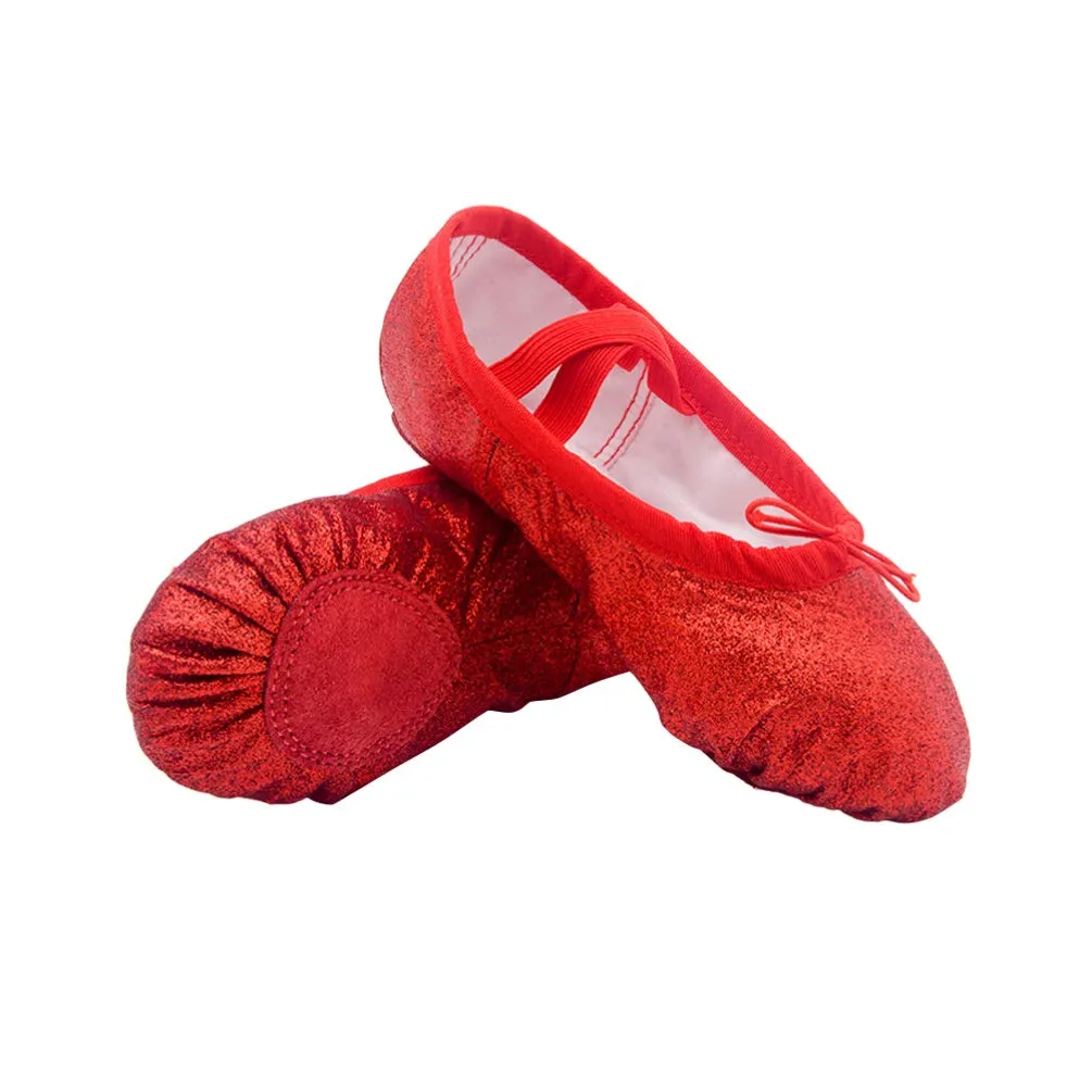 1 Pair Sneaker Slippers Ballet Practice Shoes Kids Slide Sandals Ballet Slipper Zapatillas para Women Ballet Shoes Yoga Flats Gymnastics Pocket Toddler Yoga Shoes Red