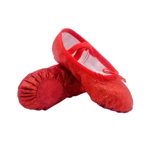 1 Pair Sneaker Slippers Ballet Practice Shoes Kids Slide Sandals Ballet Slipper Zapatillas para Women Ballet Shoes Yoga Flats Gymnastics Pocket Toddler Yoga Shoes Red