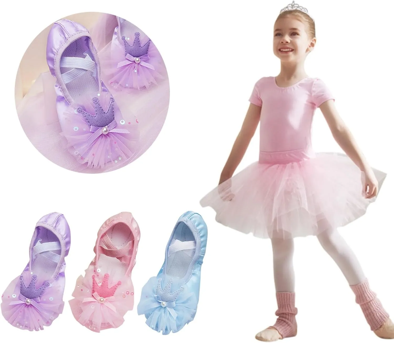 2 to 12 Years Little Boys Comfortable Shoes Children Dance Shoes Strap Ballet Shoes Toes Indoor Yoga Training