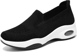 Adults Platform Sneakers Lightweight Breathable Travel Flats Shoes Air Cushion Sports Tennis Walking Shoes For Students