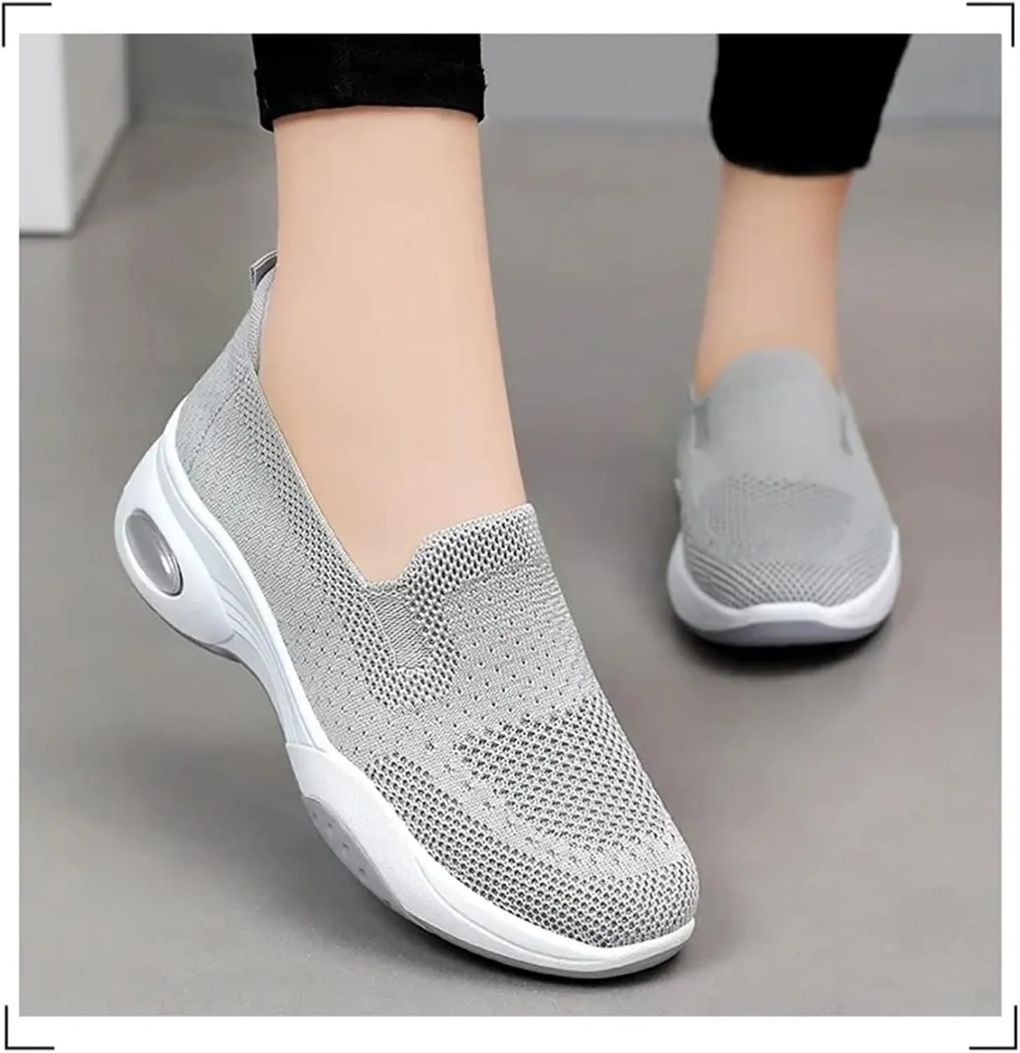 Adults Platform Sneakers Lightweight Breathable Travel Flats Shoes Air Cushion Sports Tennis Walking Shoes For Students