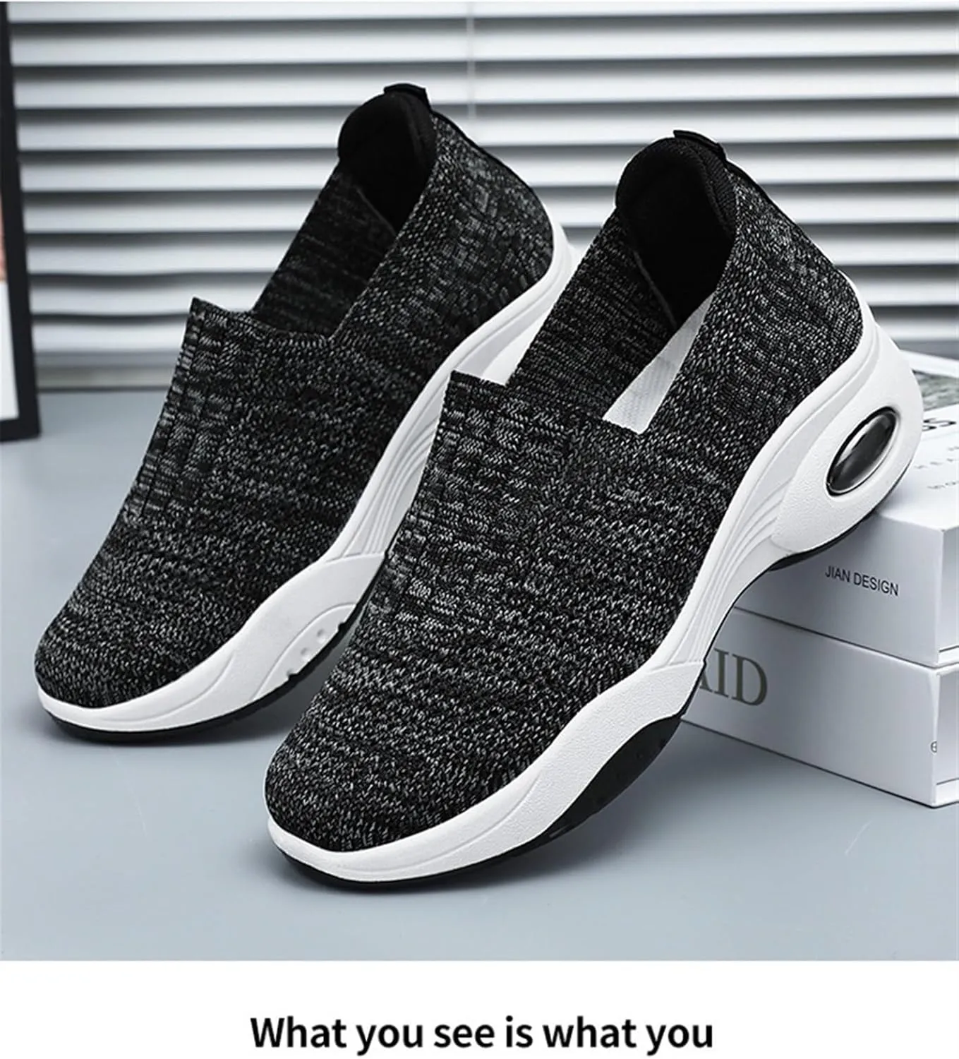 Adults Platform Sneakers Lightweight Breathable Travel Flats Shoes Air Cushion Sports Tennis Walking Shoes For Students