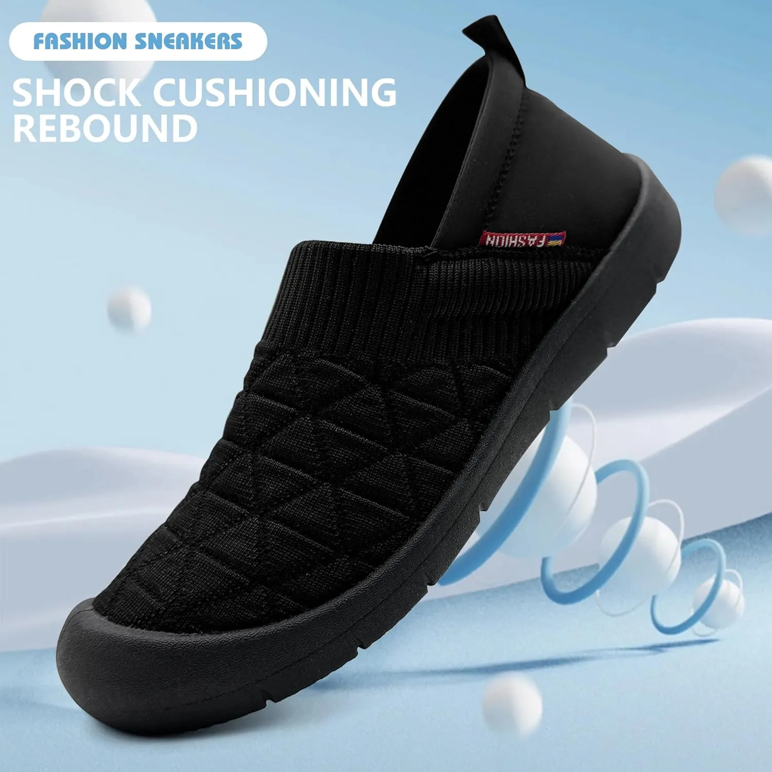 AIDNFDFA Womens Shoes Casual Slip Ons Fashion Sneakers Comfortable Flats Breathable Tennis Walking Footwear