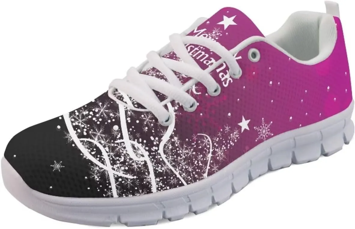 AmzPrint Women Men Fashion Sneakers White Sole Mesh Shoes for Women Comfy Workout Road Running Walking Shoes Size 5.5-13.5