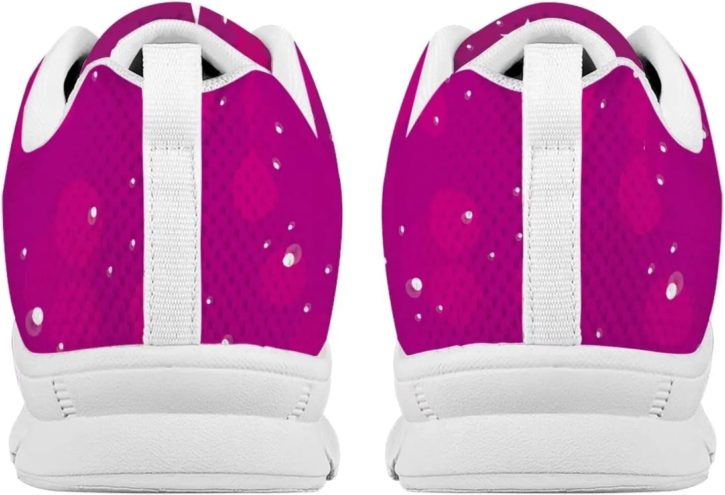 AmzPrint Women Men Fashion Sneakers White Sole Mesh Shoes for Women Comfy Workout Road Running Walking Shoes Size 5.5-13.5