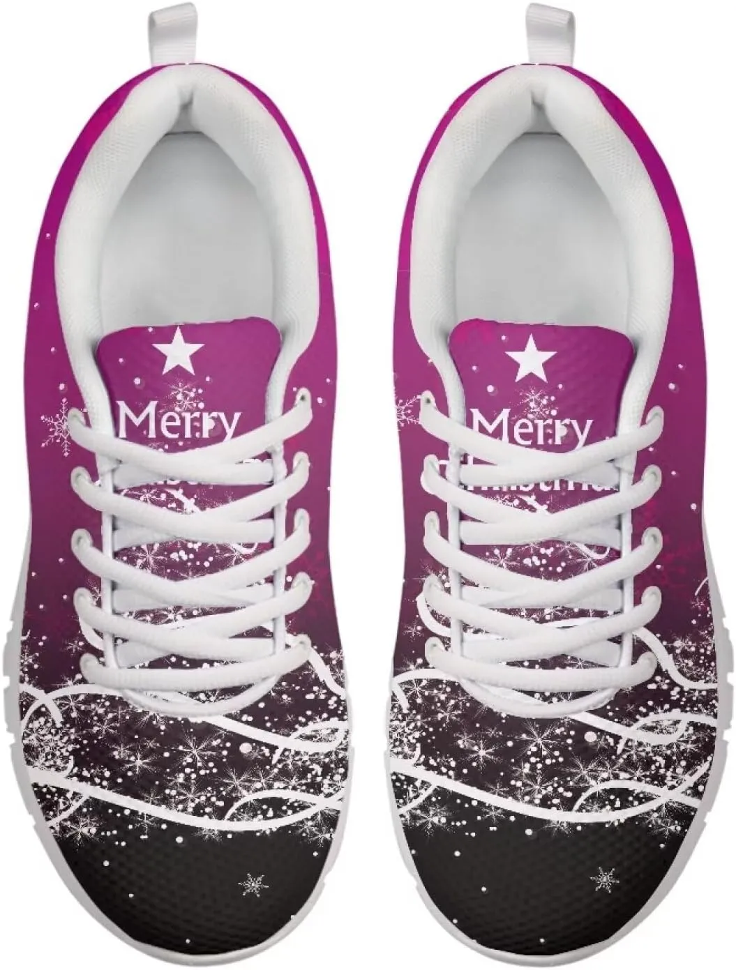 AmzPrint Women Men Fashion Sneakers White Sole Mesh Shoes for Women Comfy Workout Road Running Walking Shoes Size 5.5-13.5
