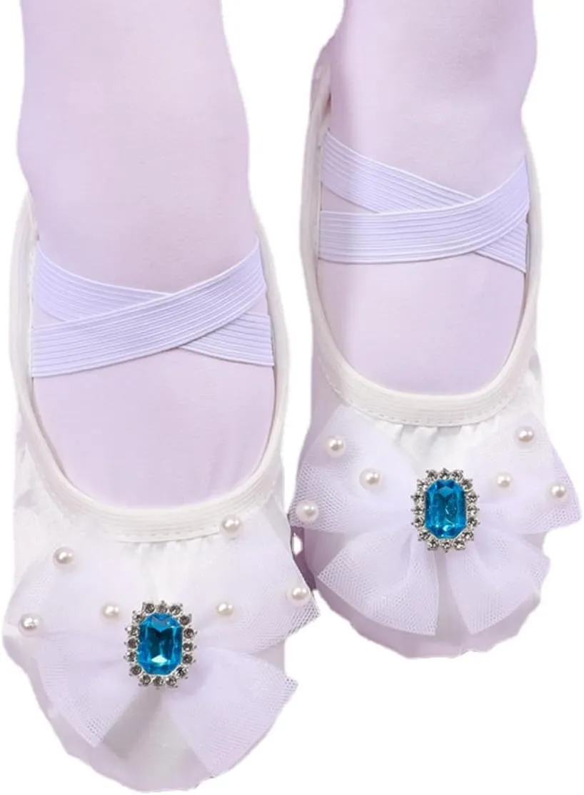 Anneken Ballet Shoes for Girls Dance Practice Slippers Split Soft Leather Flat Sole Yoga Gymnastics Shoes