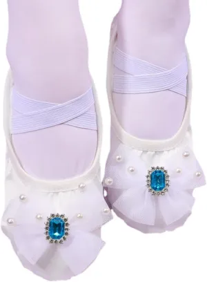 Anneken Ballet Shoes for Girls Dance Practice Slippers Split Soft Leather Flat Sole Yoga Gymnastics Shoes
