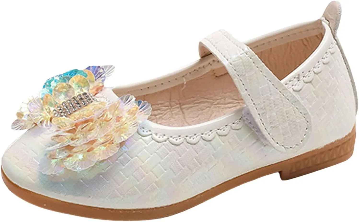 Baby Girl Moccasins Princess Sparkly Mary Jane Leather Loafers School Uniform Wedding Mary Jane Ideal Walking Shoes
