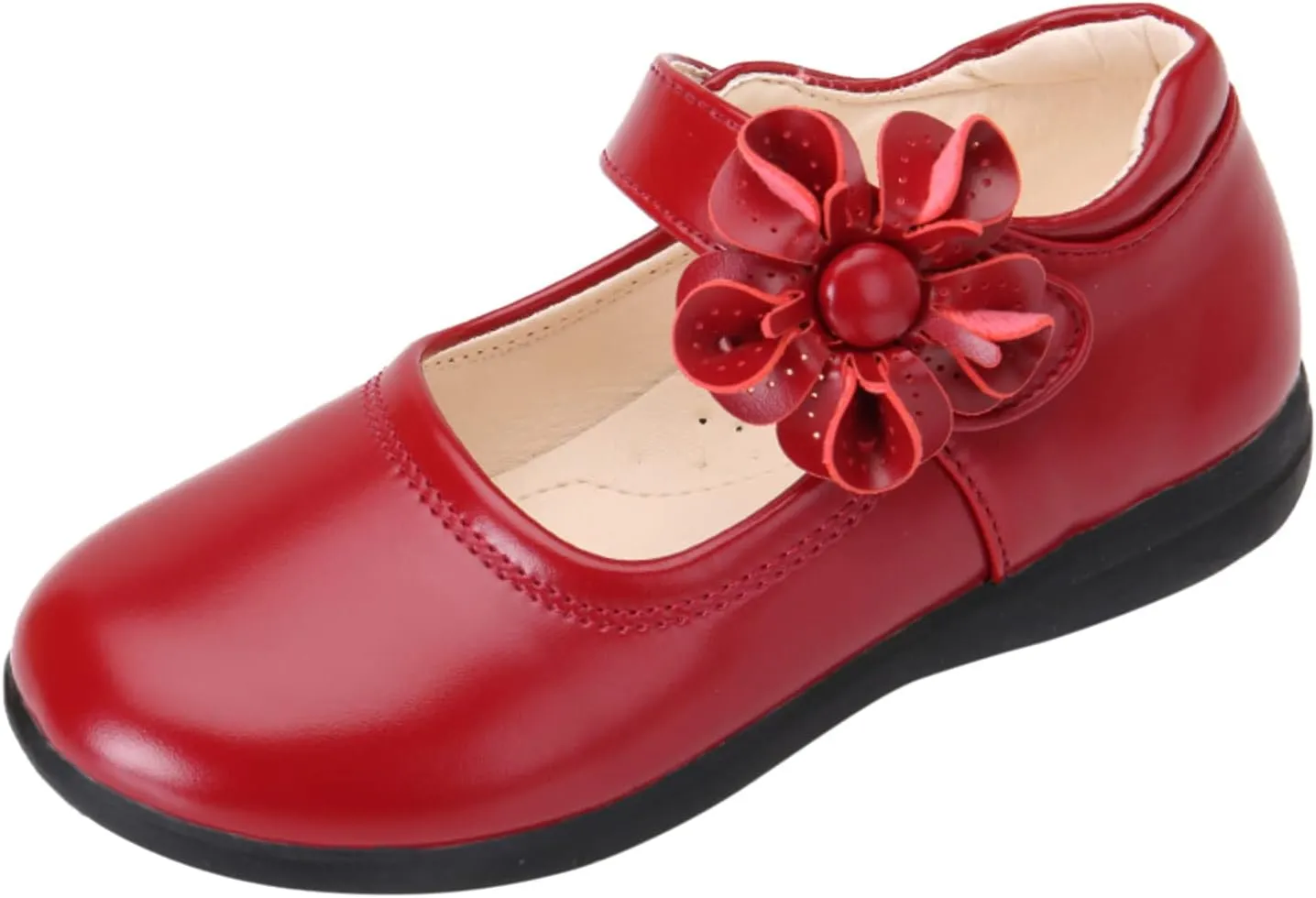 Baby Girls Dress Shoes Toddler Girls School Uniform Shoes Mary Jane Flower Girl Ballet Flats for Wedding Party