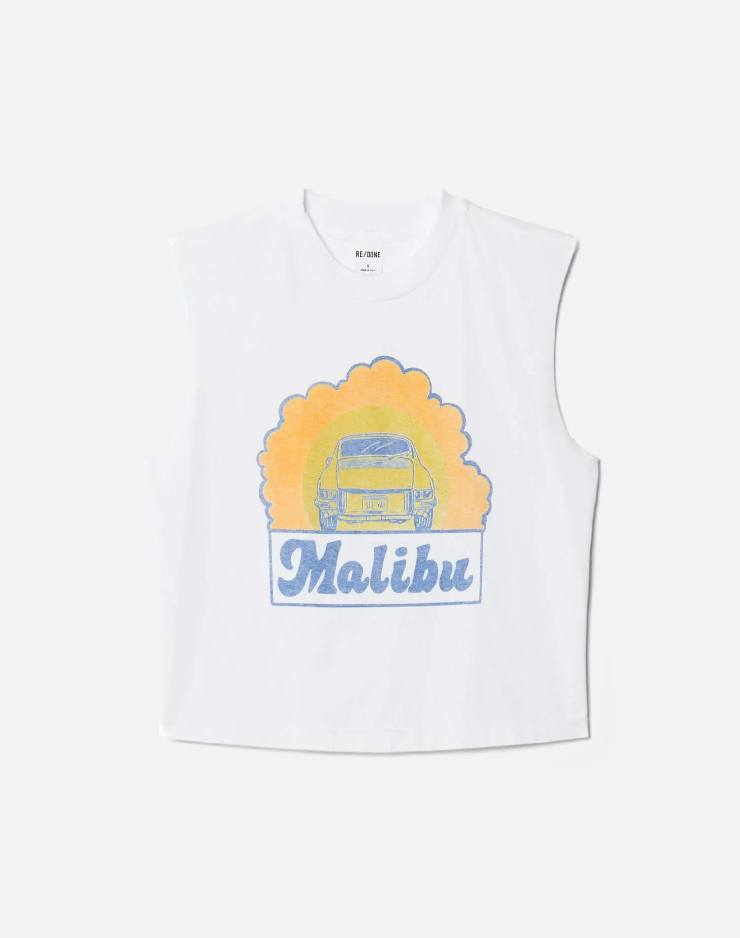 Baby Muscle "Malibu" Tank - Optic White