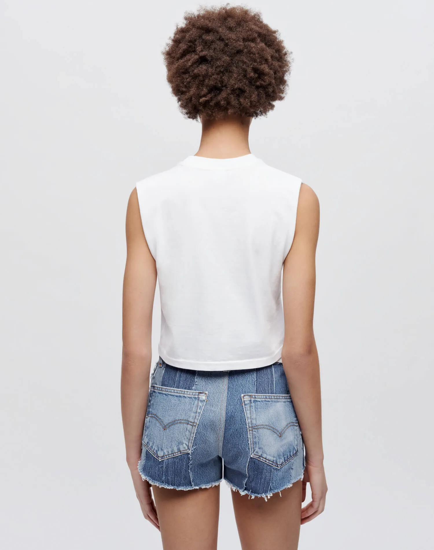 Baby Muscle "Malibu" Tank - Optic White