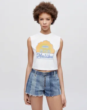 Baby Muscle "Malibu" Tank - Optic White