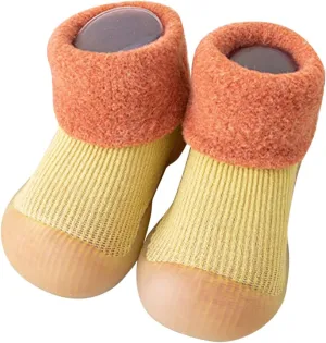 Baby Shoes Infant Boys Girls Socks Shoes Toddler Fleece WarmThe Floor Socks Non Slip Prewalker Shoes House Shoes