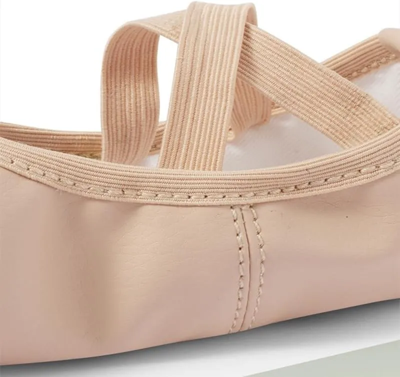 Ballet Leather Shoes Girl Juliet Flat Dance Shoes Professional Soft Split-Sole Ballerina Slipper Toddler Boys Yoga Training Shoe(Pink,33)