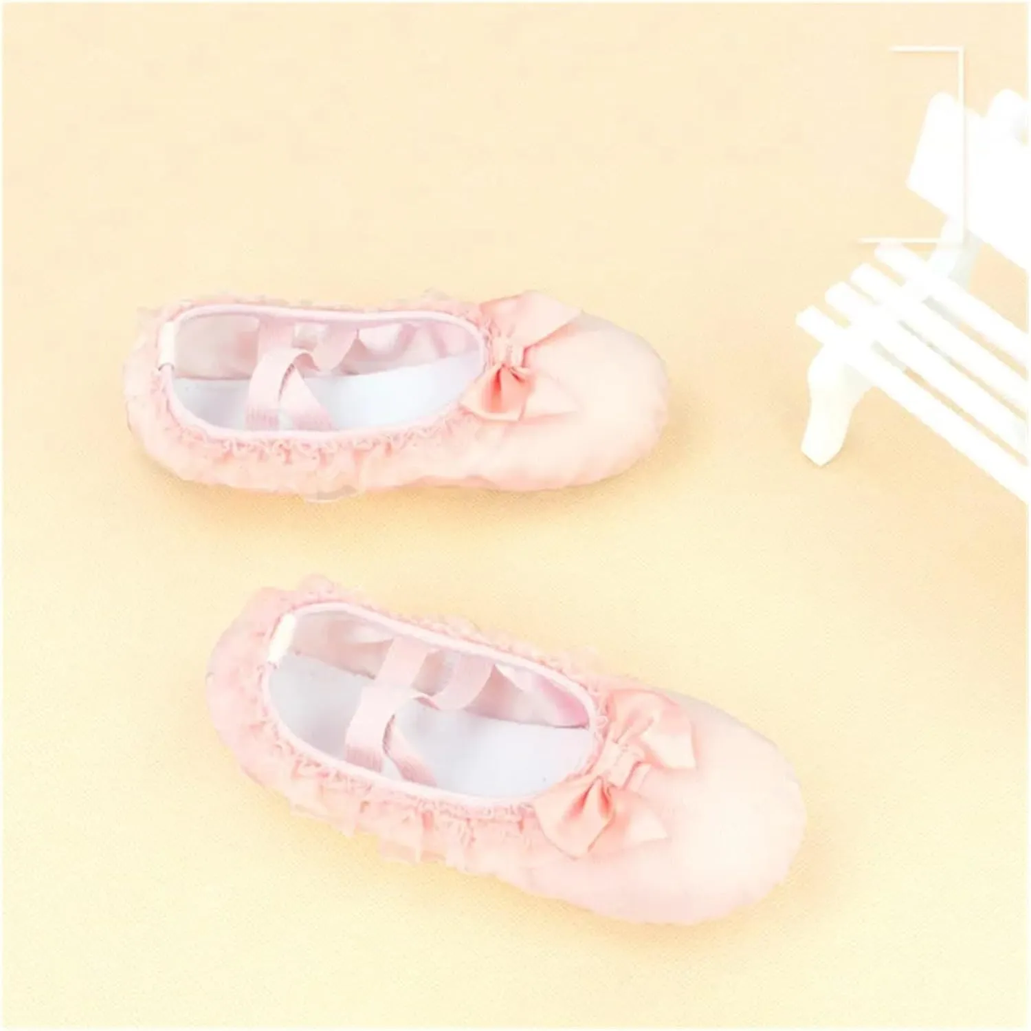 Ballet Shoes Children Ballet Dance Shoes Women Adult Lace Canvas Soft Sole Ballet Shoes Ballet Slippers for Girls Toddler Ballet Slippers(Pink,31)