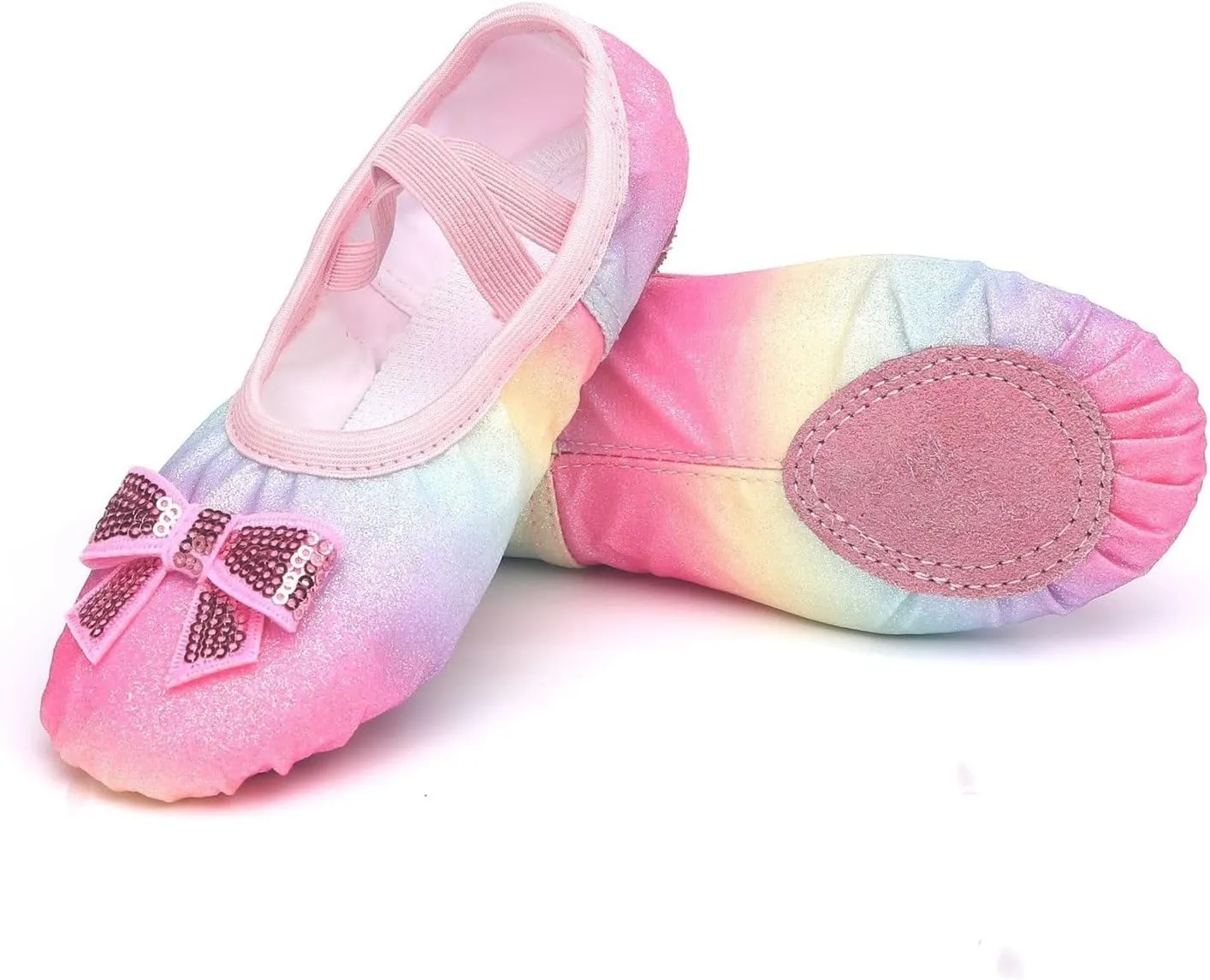 Ballet Shoes for Girls Ballet Dance Slippers Canvas Toddler Girl Ballet Flat Split Sole Flats Ballerina Shoes Kids