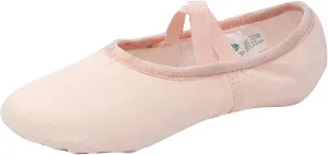Ballet Shoes for Girls Canvas Dance Slippers Split Soft Flat Sole Yoga Gymnastics Shoes(Toddler/Little/Big Kid) (A, 13 Little Child)