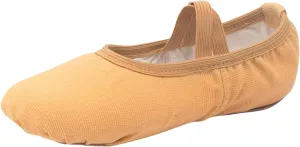 Ballet Shoes for Girls Dance Ballet Slippers No-Tie Canvas Ballerina Shoes for Toddler Kids Yoga Dance Shoes