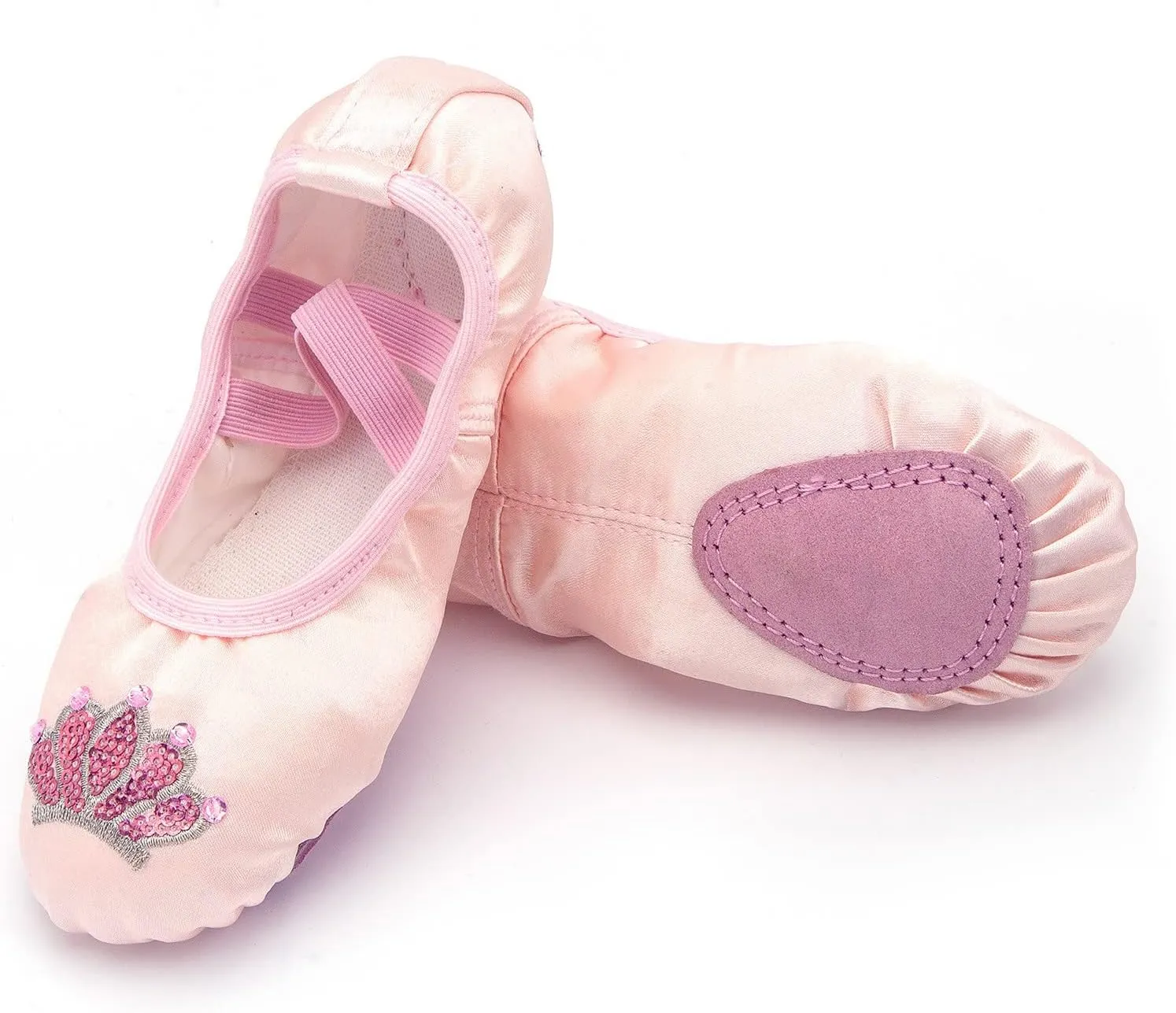 Ballet Shoes for Girls Toddler Ballet Slippers Highly Elastic Canvas Girls Ballerina Dance Shoes for Kids