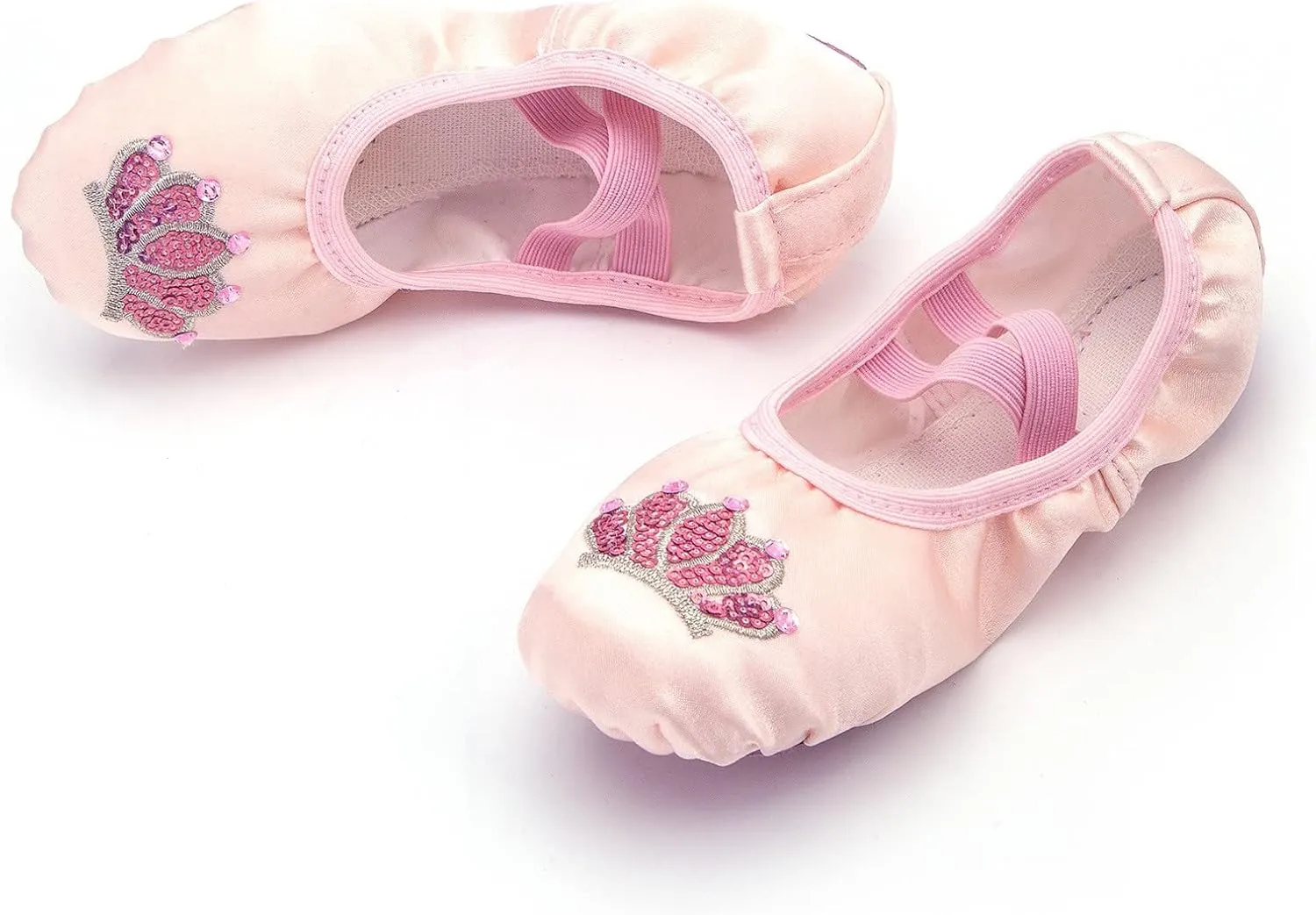 Ballet Shoes for Girls Toddler Ballet Slippers Highly Elastic Canvas Girls Ballerina Dance Shoes for Kids