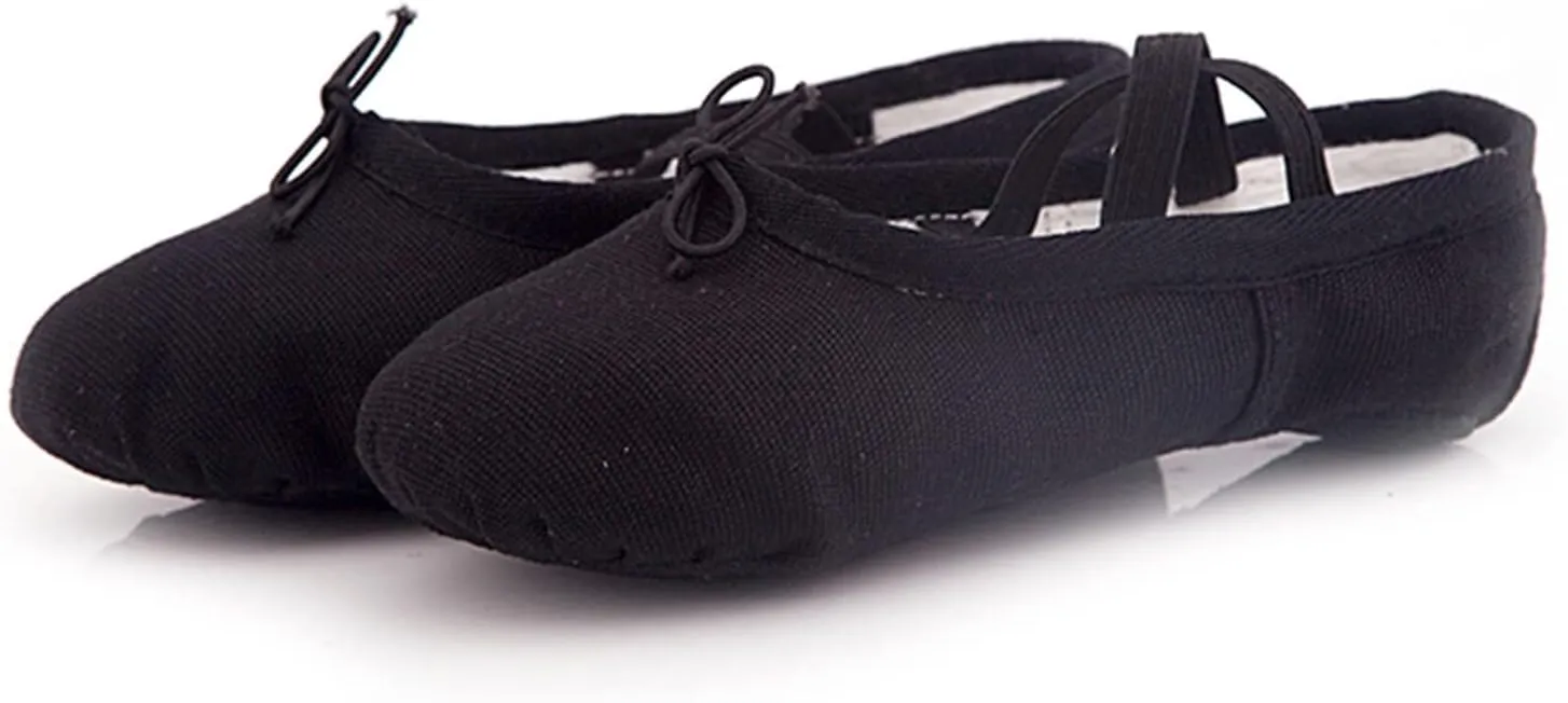 Ballet Shoes for Girls Toddler Dance Slippers Canvas Ballerina Boys Shoes for Little Kid/Big Kid Toddler Shoes
