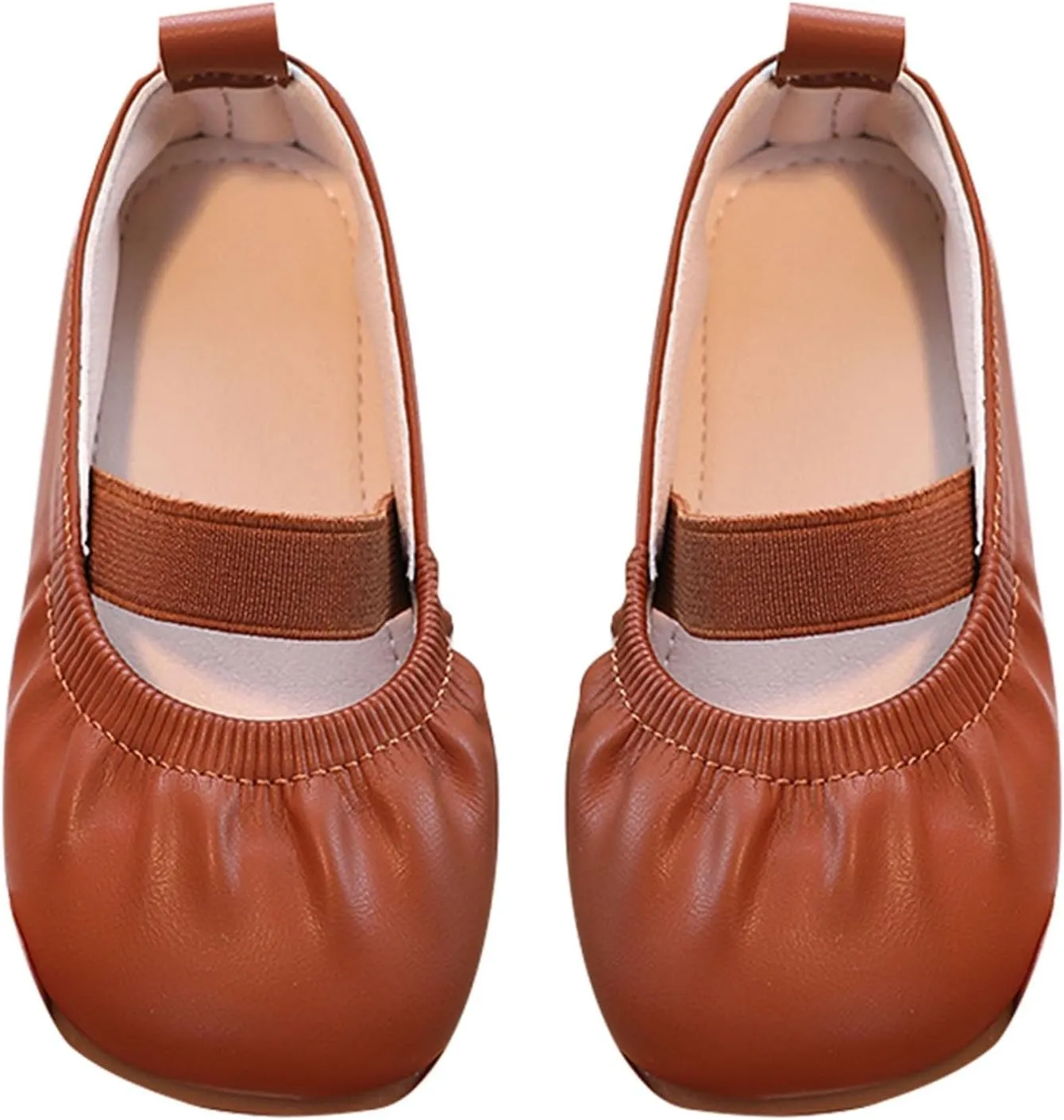 Ballet Shoes for Girls Toddler Dance Slippers Soft Leather Ballerina Mary Jane Flat for Toddler/Little/Big Kid