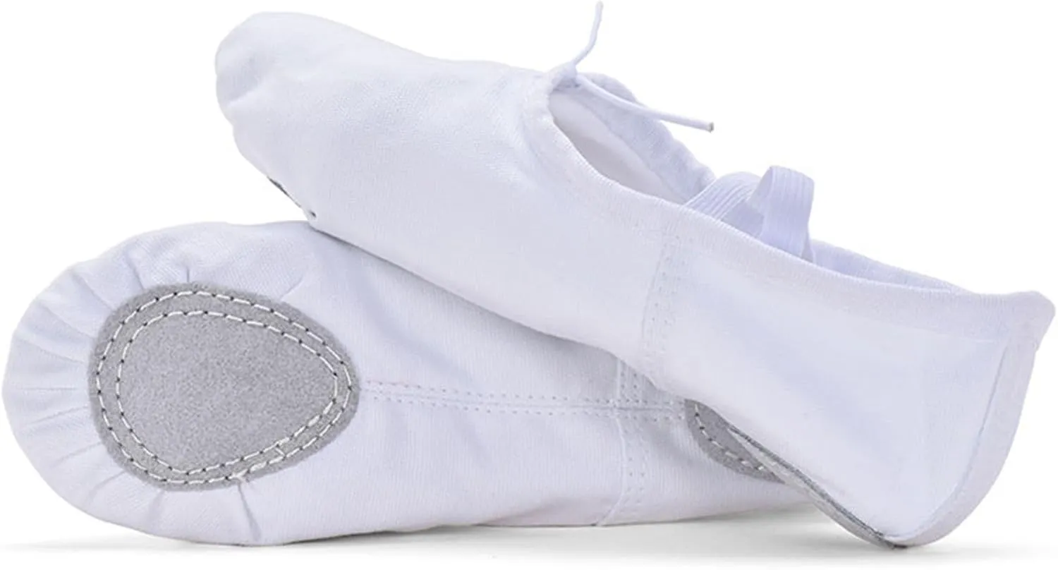 Ballet Shoes for Women Girls, Ballet Slipper Dance Shoes Stretch Canvas for Teen Adults Yoga Ethnic Toddler Sandals