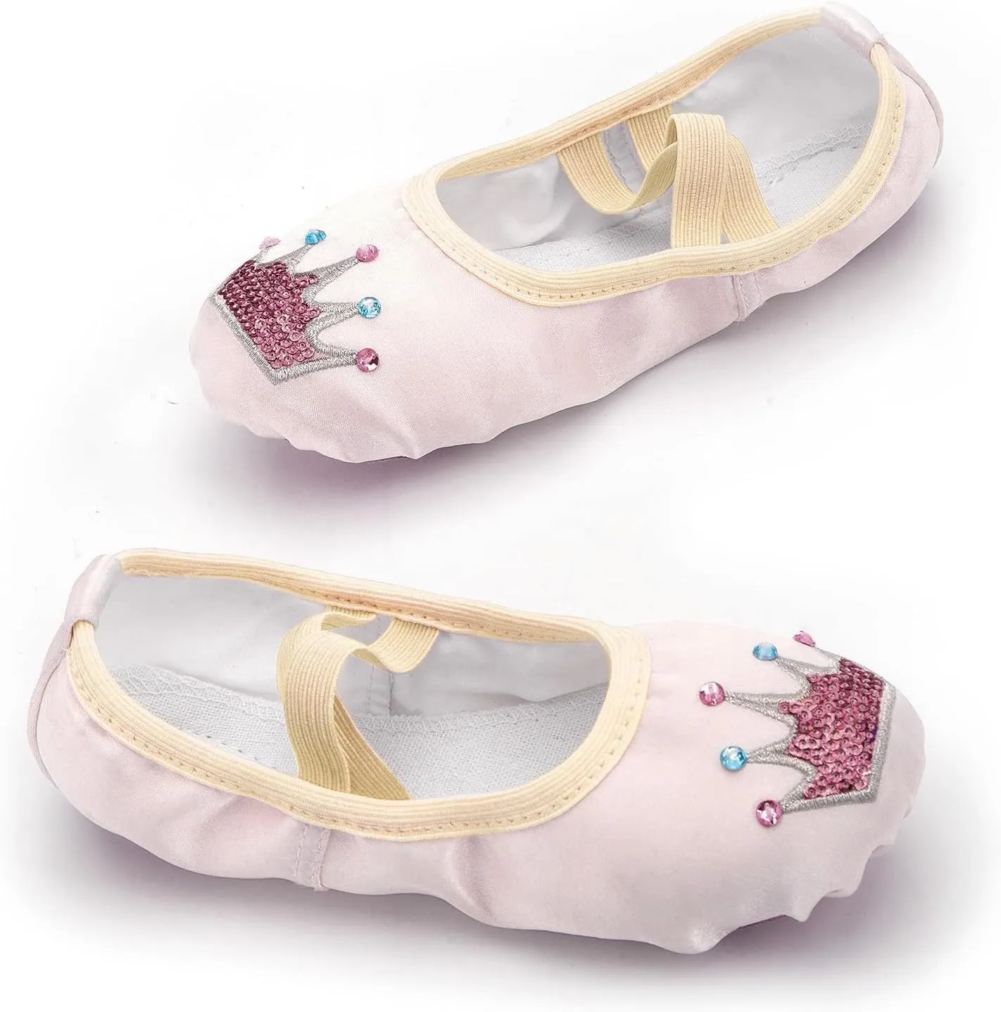 Ballet Shoes with Cartoon Cute Graphic Print for Ballet Performance Yoga Dance Indoor Shoes(Toddler/Little/Big Kid)
