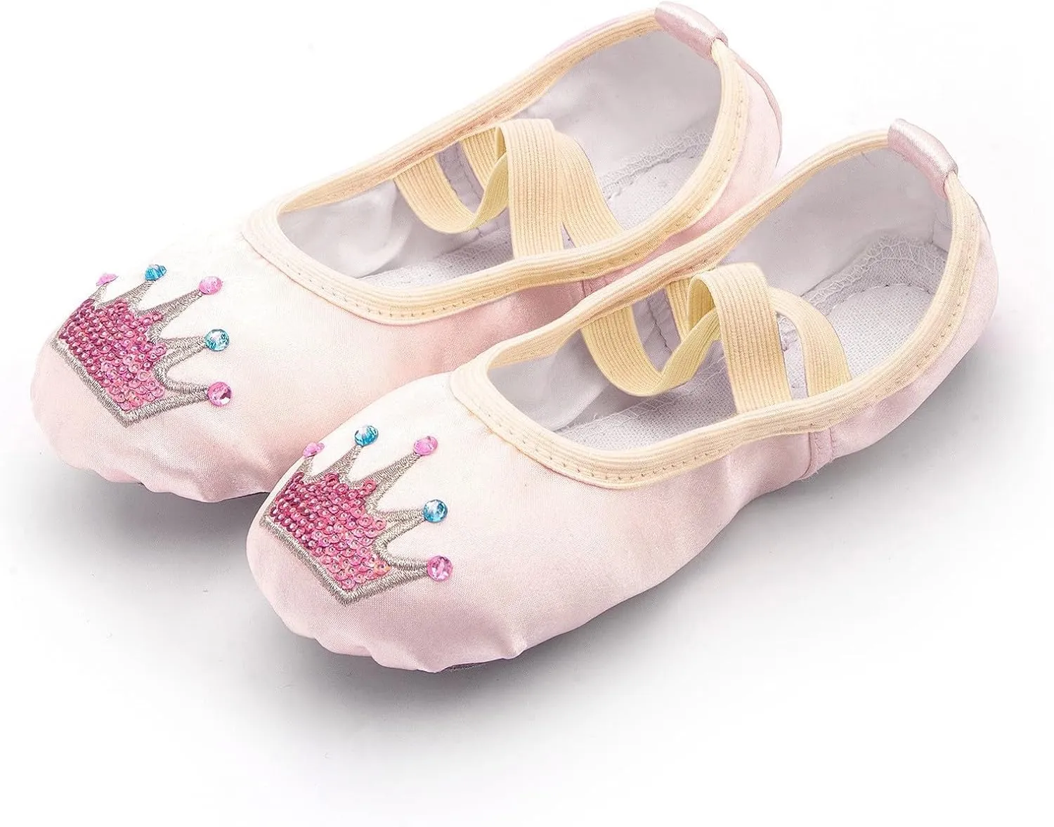 Ballet Shoes with Cartoon Cute Graphic Print for Ballet Performance Yoga Dance Indoor Shoes(Toddler/Little/Big Kid)