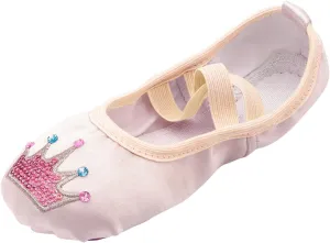 Ballet Shoes with Cartoon Cute Graphic Print for Ballet Performance Yoga Dance Indoor Shoes(Toddler/Little/Big Kid)