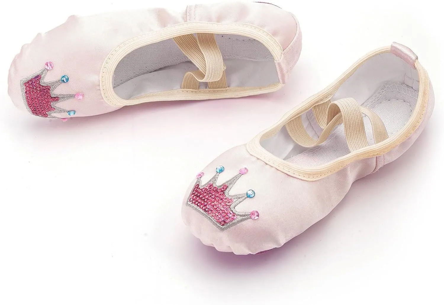 Ballet Shoes with Cartoon Cute Graphic Print for Ballet Performance Yoga Dance Indoor Shoes(Toddler/Little/Big Kid)