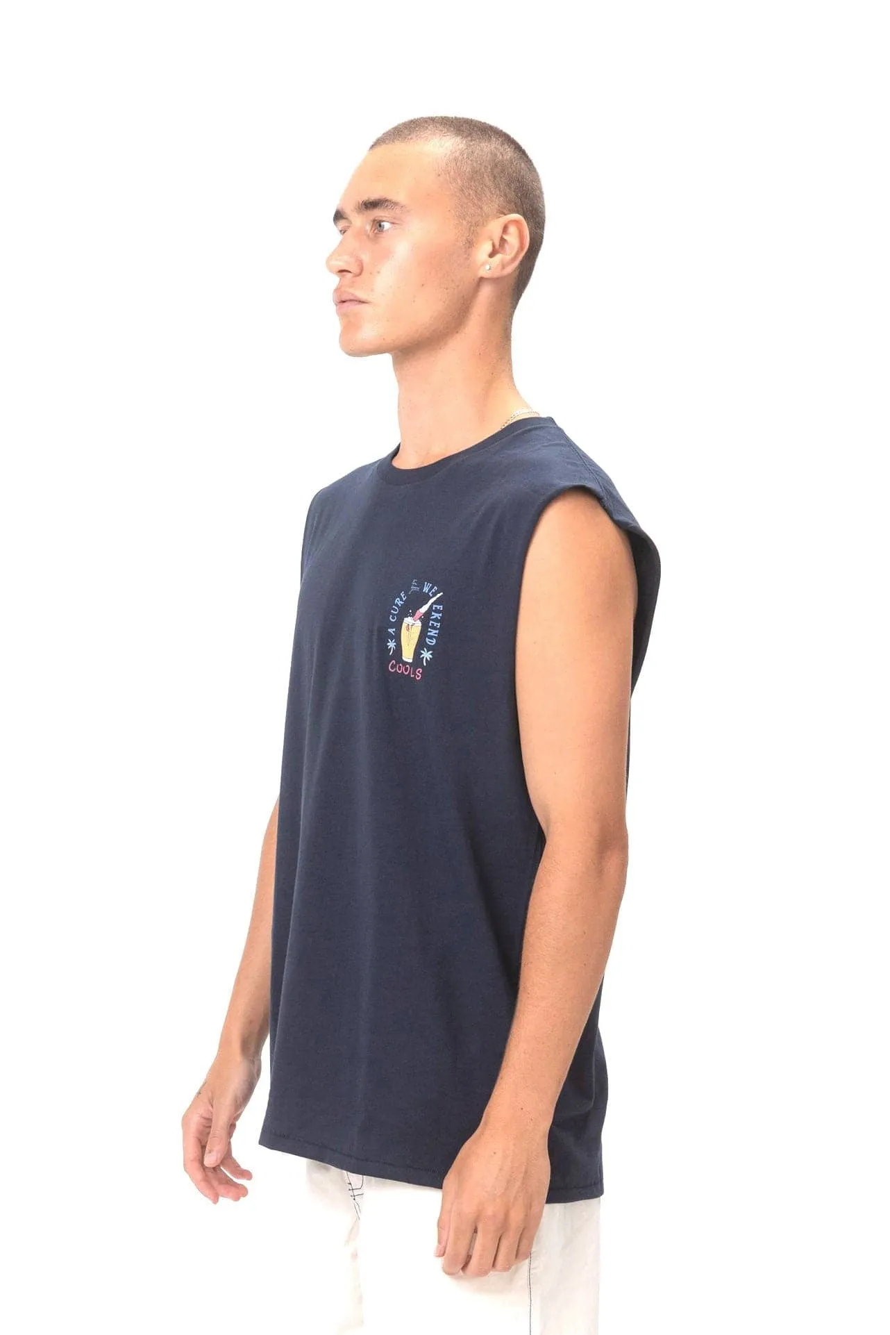 BARNEY COOLS CURE MUSCLE TEE - SLATE