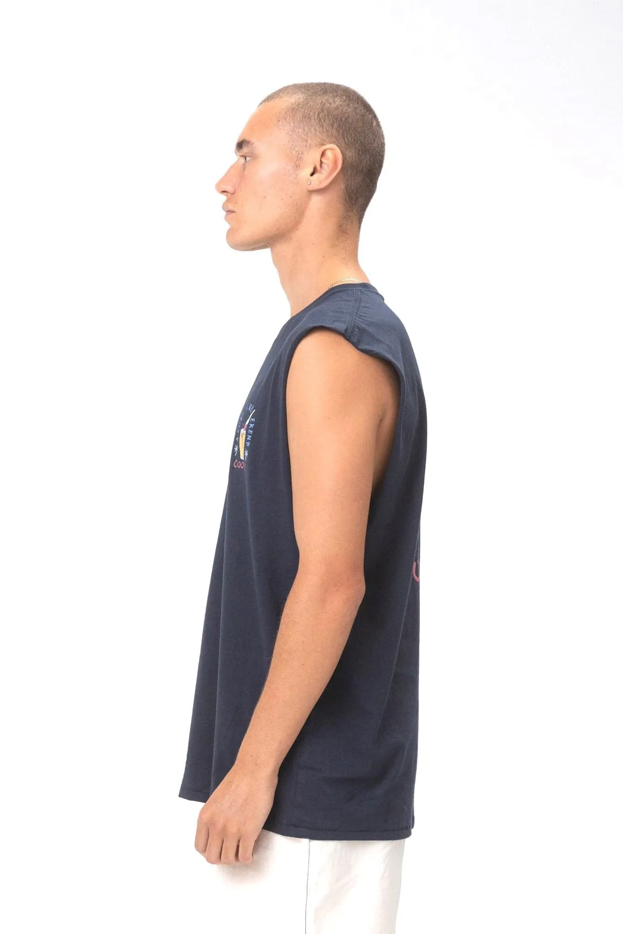 BARNEY COOLS CURE MUSCLE TEE - SLATE