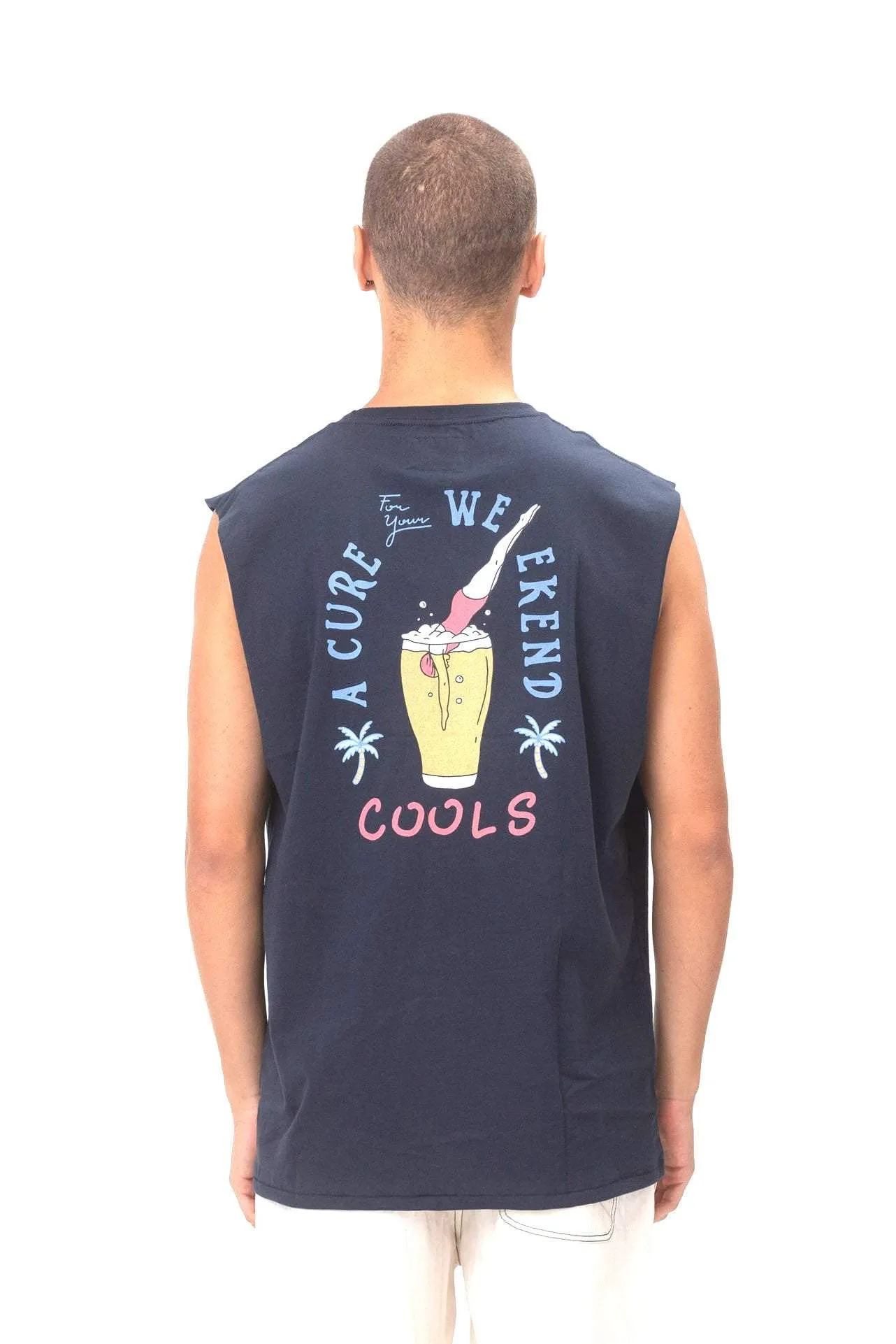 BARNEY COOLS CURE MUSCLE TEE - SLATE