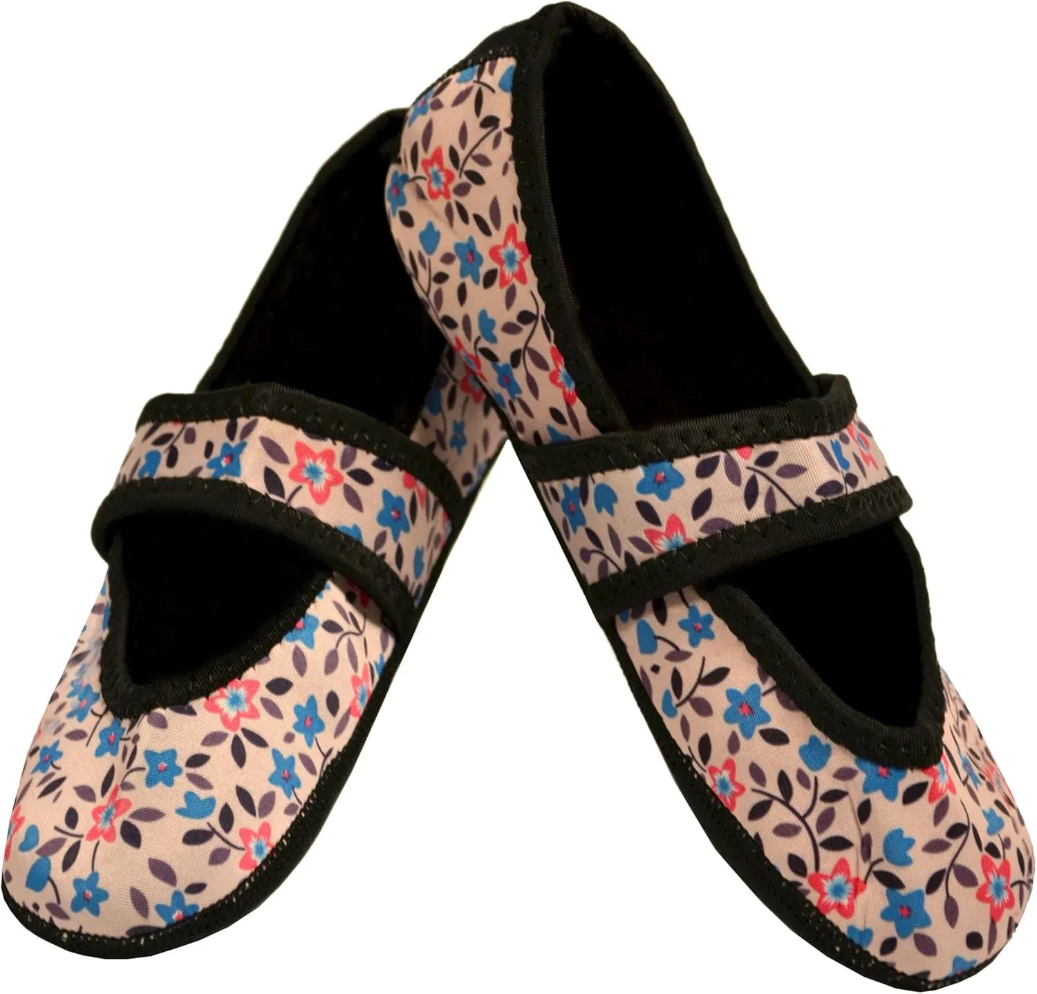 Betsy Lou Women's Slippers, Foldable, Flexible Flats, Slipper Socks, Travel Slippers, Exercise Shoe, Dance Shoe, Yoga Socks, House Shoes, Indoor Shoes