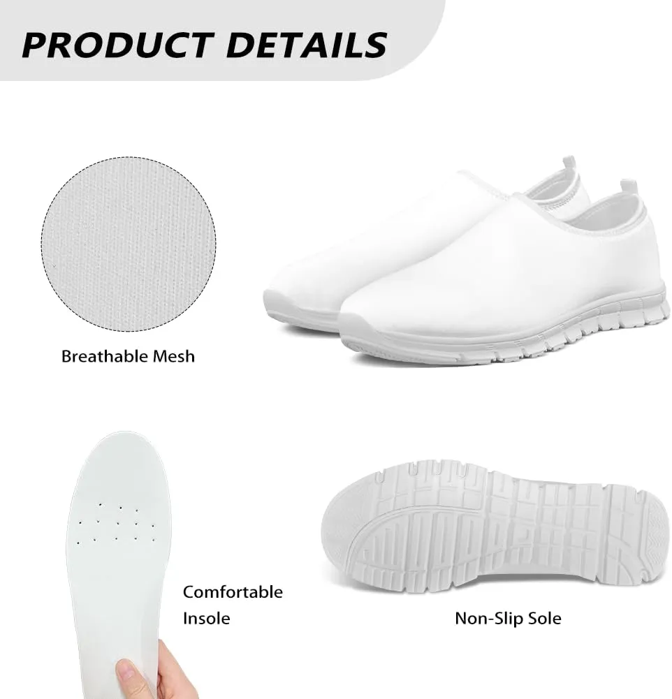 Biyejit Women's Travel Shoes, Lightweight and Comfortable Flat Shoes Non-Slip Casual Loafers Sneakers Tennis Sneakers