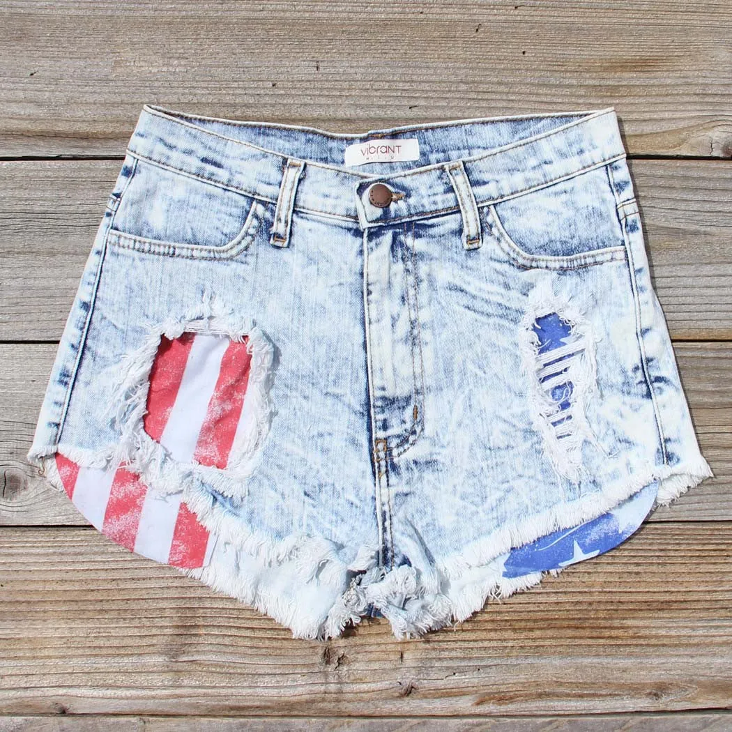 Born Wild Distressed Shorts