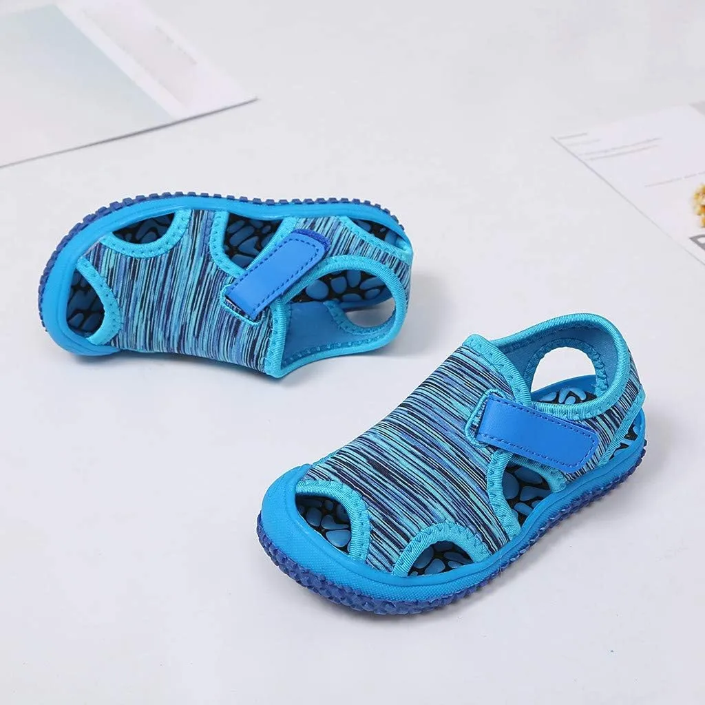 Boys Shoes Size 8 Toddler Summer Child Kids Non-Slip Outdoor Boys Sneakers Sandals Beach Girls N Led Light