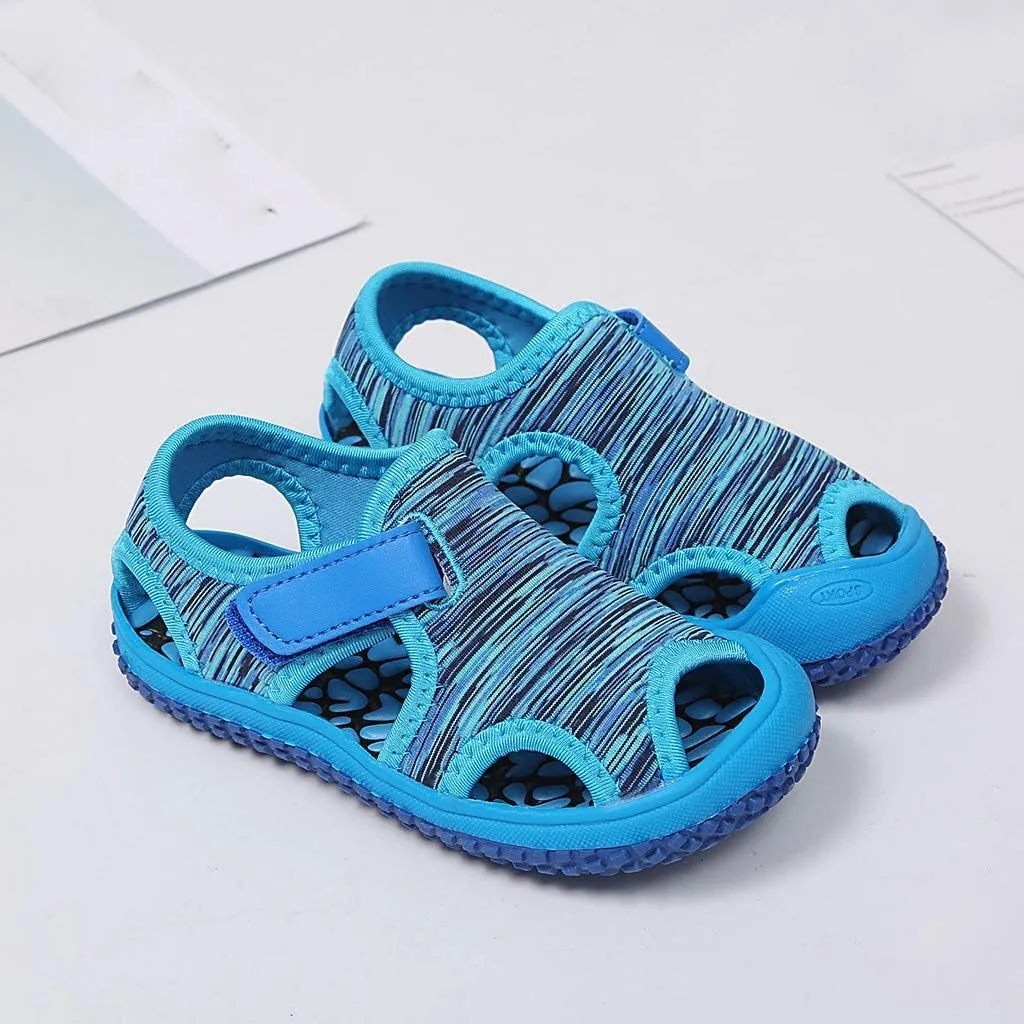 Boys Shoes Size 8 Toddler Summer Child Kids Non-Slip Outdoor Boys Sneakers Sandals Beach Girls N Led Light