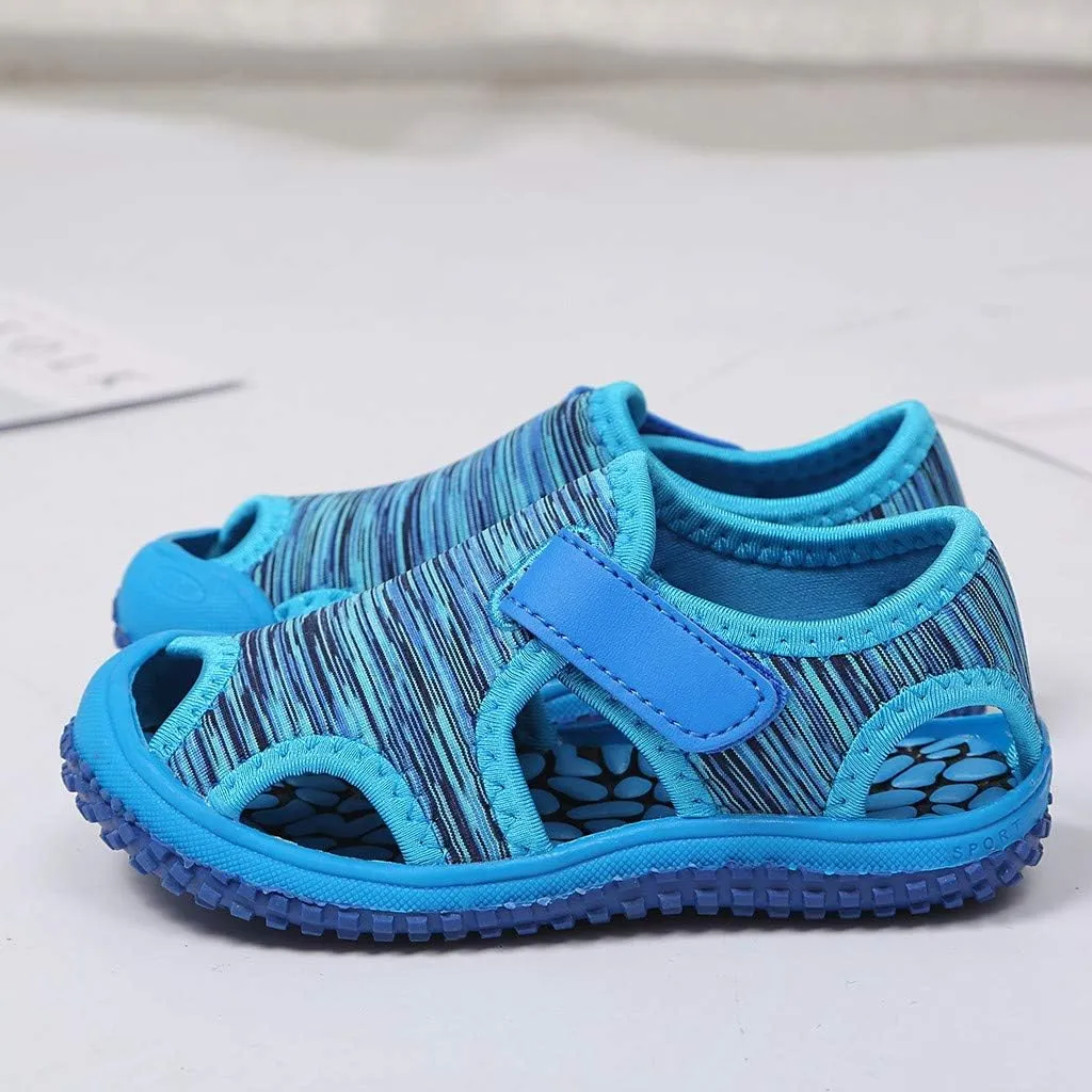 Boys Shoes Size 8 Toddler Summer Child Kids Non-Slip Outdoor Boys Sneakers Sandals Beach Girls N Led Light