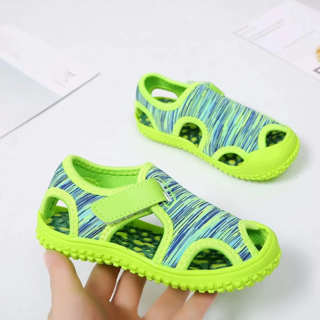 Boys Shoes Size 8 Toddler Summer Child Kids Non-Slip Outdoor Boys Sneakers Sandals Beach Girls N Led Light