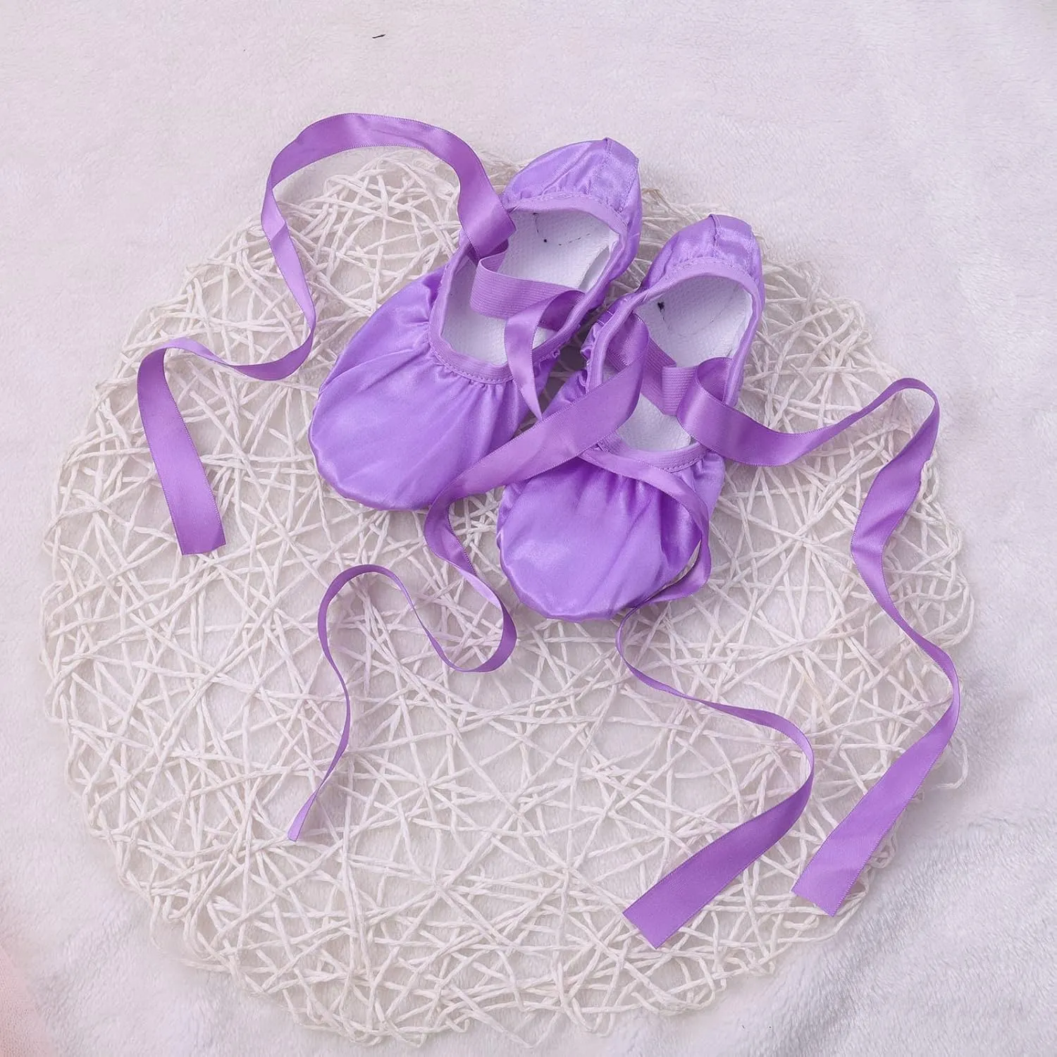 Canvas Ballet Shoes for Toddler Girls Ballet Slippers Dance Shoes(Toddler/Little/Big Kids) Girls Shoes