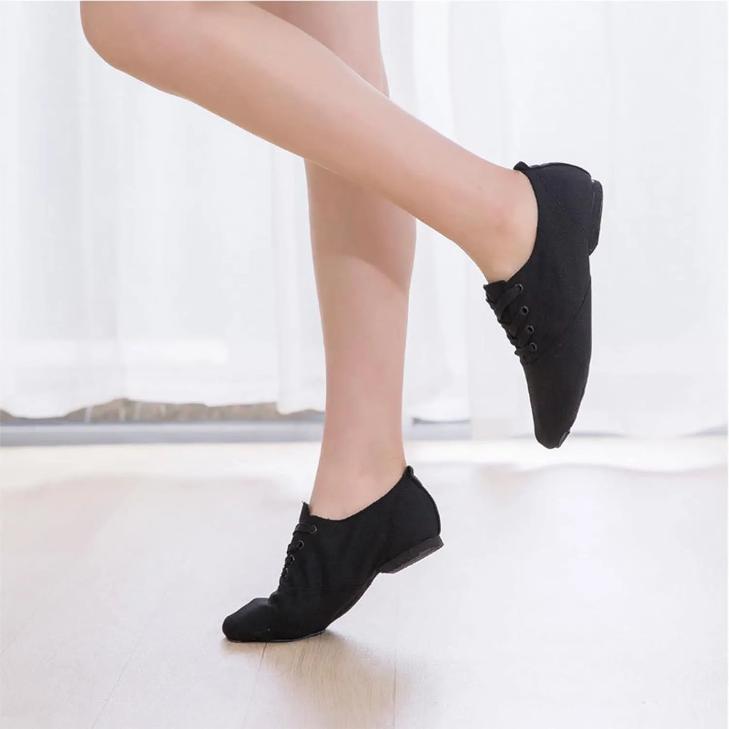 Children Shoes Dance Shoes Warm Dance Ballet Performance Indoor Shoes Yoga Dance Shoes Easter Dress Toddler (Black, 3 Big Kids)