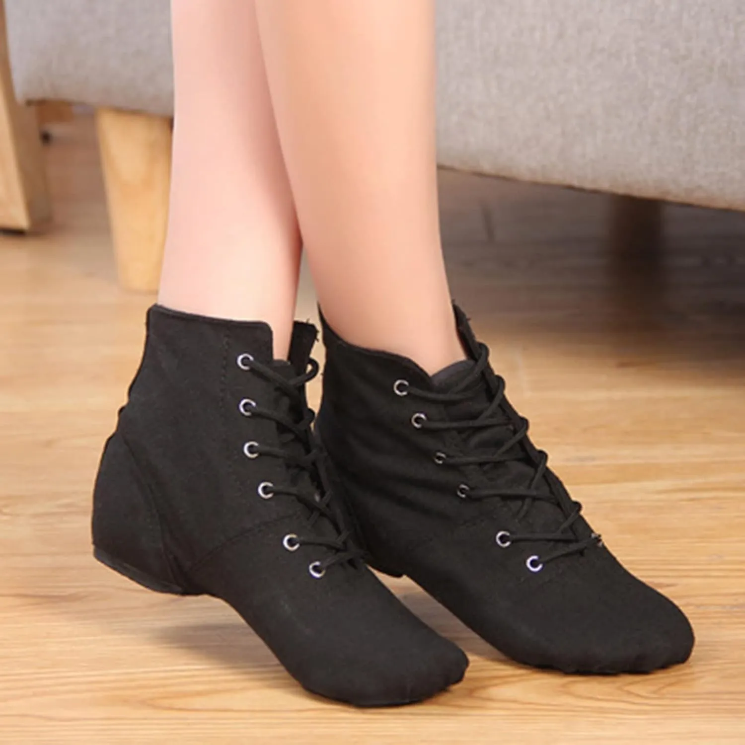 Children Shoes Dance Shoes Warm Dance Ballet Performance Indoor Shoes Yoga Dance Shoes Easter Dress Toddler (Black, 3 Big Kids)