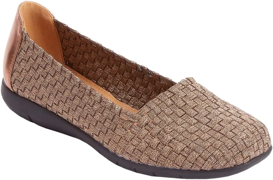 Comfortview Women's The Bethany Slip On Flat (Wide Widths Available)